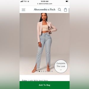 COPY - NWT Split hem high rise curve love jeans